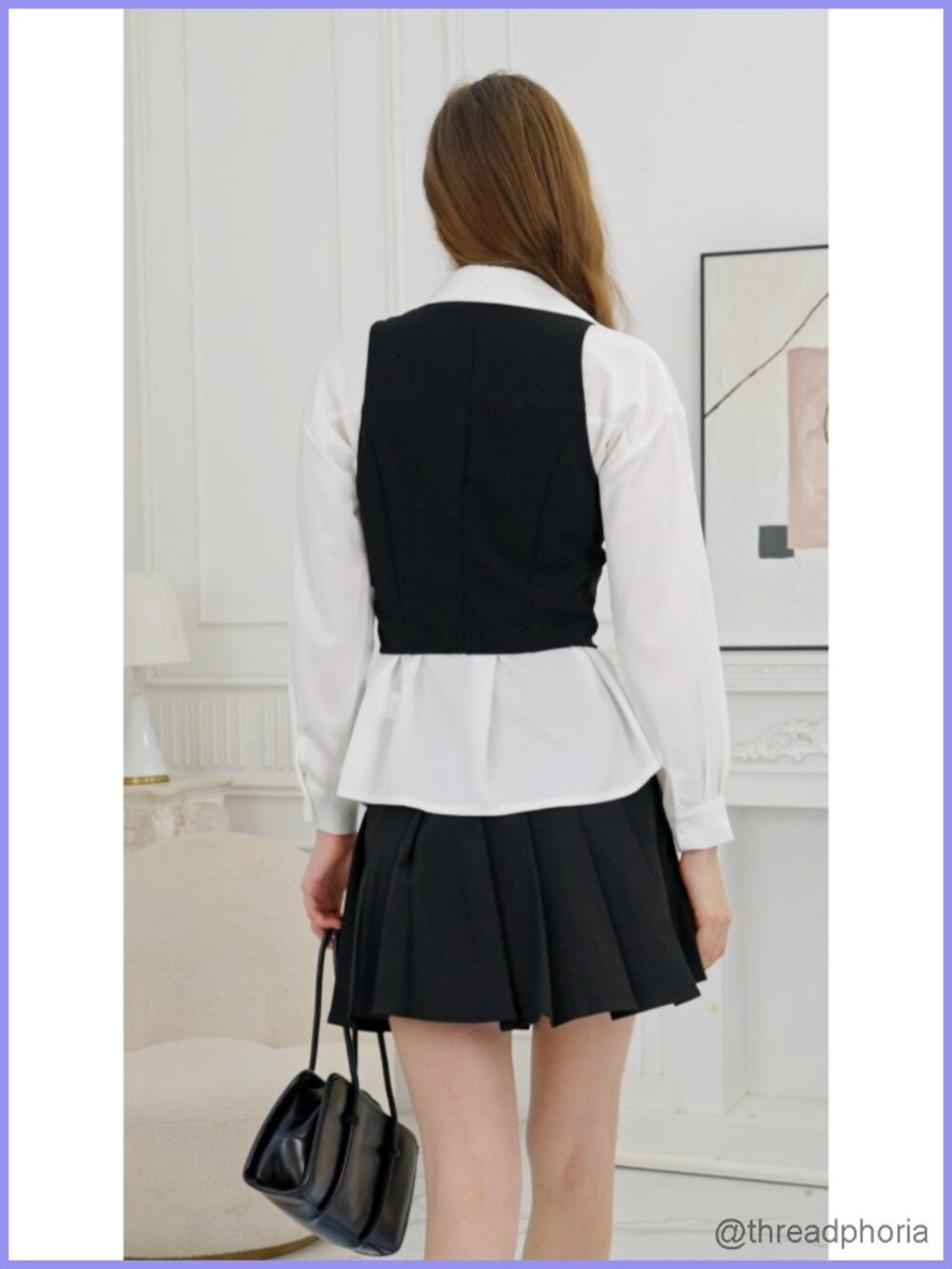 SweatyRocks Women's Crop Waistcoat Vest Top Button Front V Neck Sleeveless - Picture 6 of 6